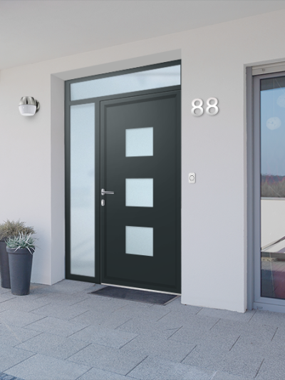 Porte d'entrée aluminium LISBONNE