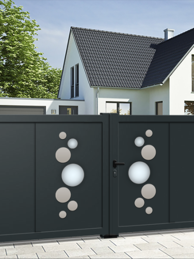 Portail battant aluminium Premium - Plein - MIAMI