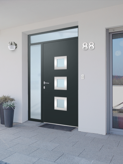 Porte d'entrée aluminium OREGON