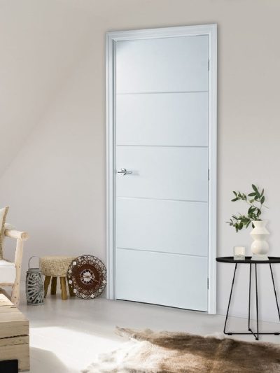 Bloc porte pré-peint blanc - Clava