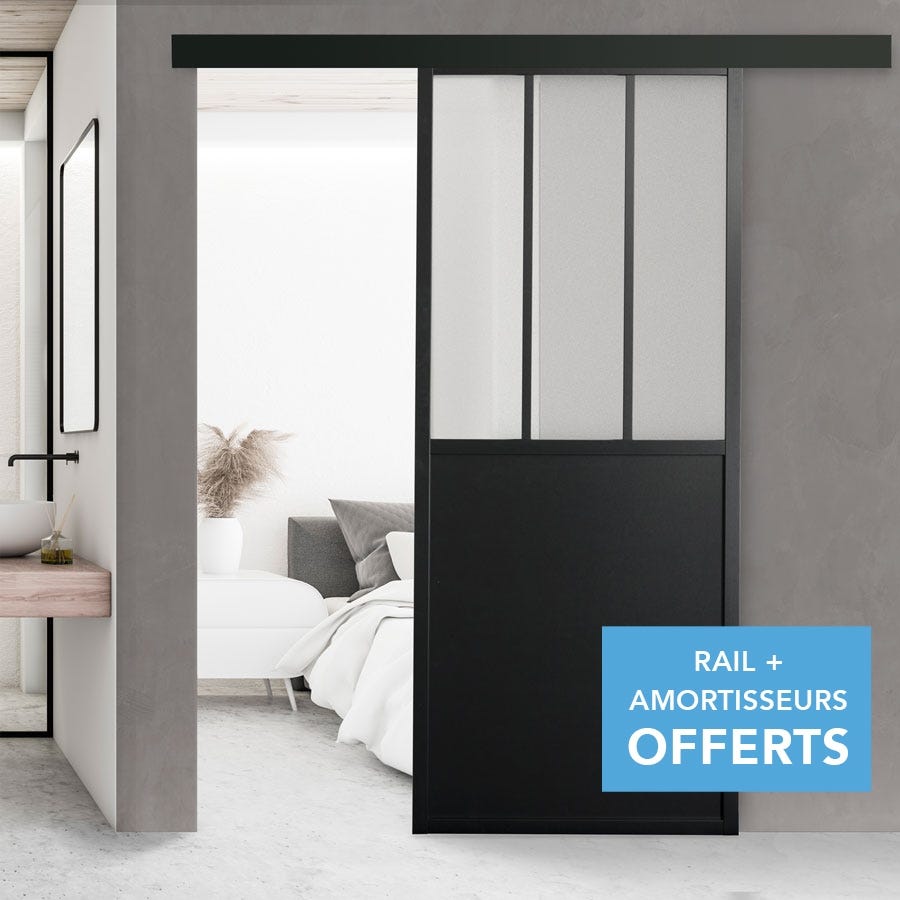 Porte coulissante Prestige Mercure - Kit complet