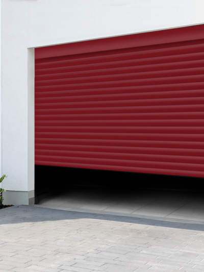 Porte de garage à enroulement OLIVIA - Pose sous linteau intérieur