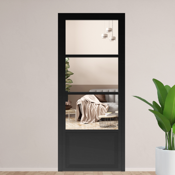 Porte d'intérieur battante soubassement - Panoramique